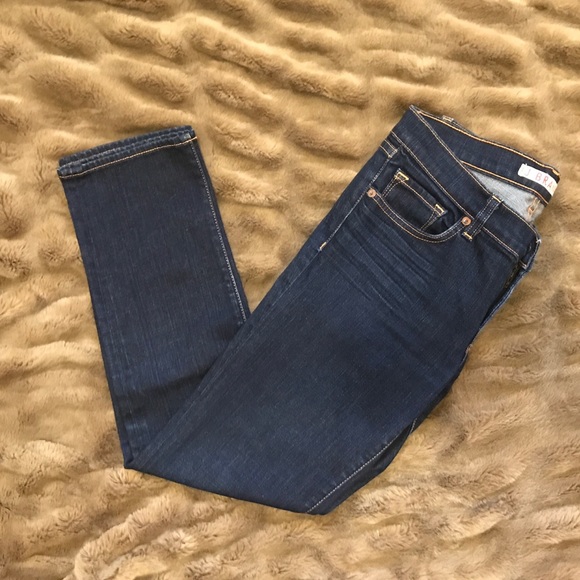 J Brand 7/8 Dark Wash Cropped Skinny Jeans | Size 28 - Picture 6 of 12